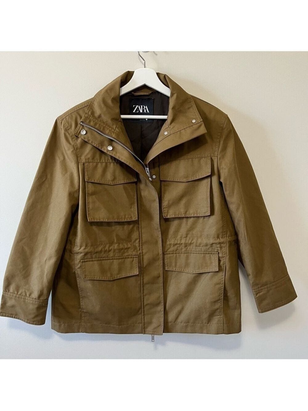 NWOT ZARA COLLECTION Pocket Jacket Water Repellent Barn/Utility Jacket Size M - Picture 10 of 16